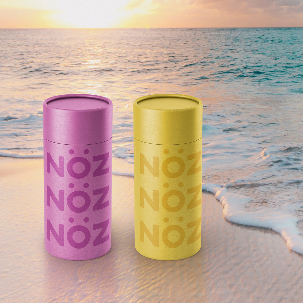 Noz sunscreenss on beach 