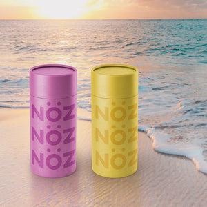 Noz sunscreenss on beach 
